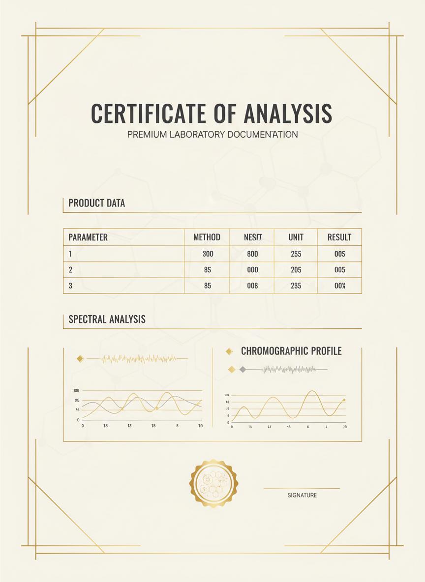 Certificate of Analysis preview